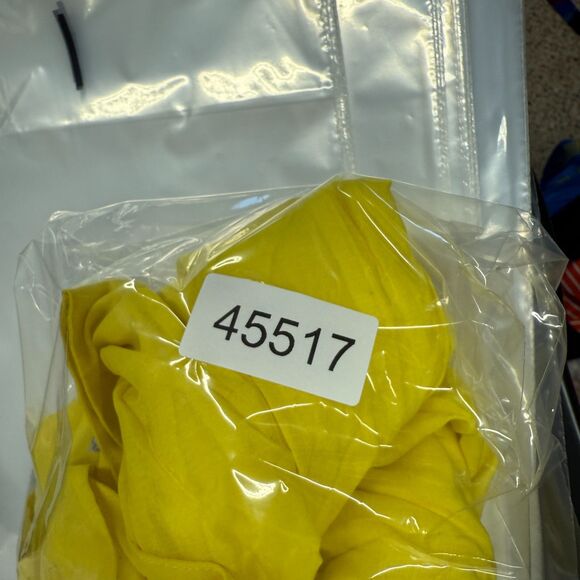 Old Navy Dress Women PM Petite Yellow Shift Short Sleeveless Lined Rayon Casual - Picture 7 of 7